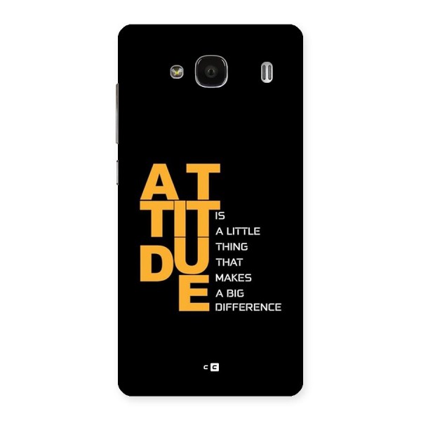 Attitude Difference Back Case for Redmi 2s