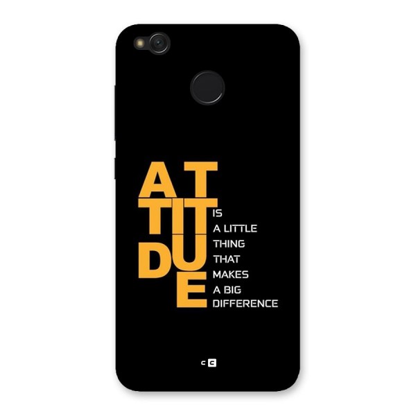 Attitude Difference Back Case for Redmi 4