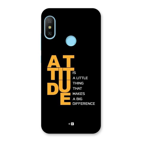 Attitude Difference Back Case for Redmi 6 Pro