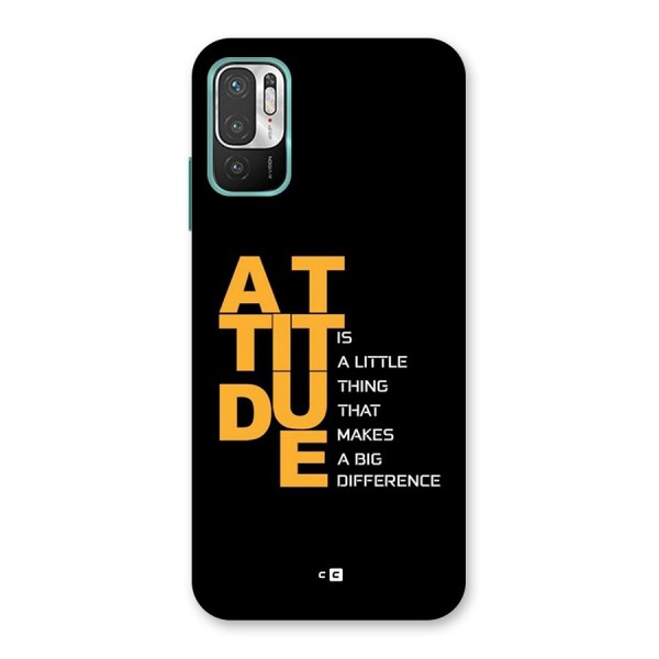 Attitude Difference Back Case for Redmi Note 10T 5G