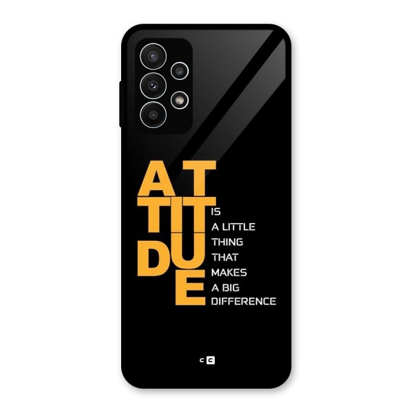 Attitude Difference Glass Back Case for Galaxy A23