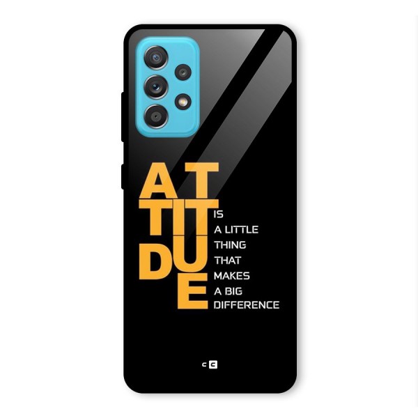 Attitude Difference Glass Back Case for Galaxy A52s 5G