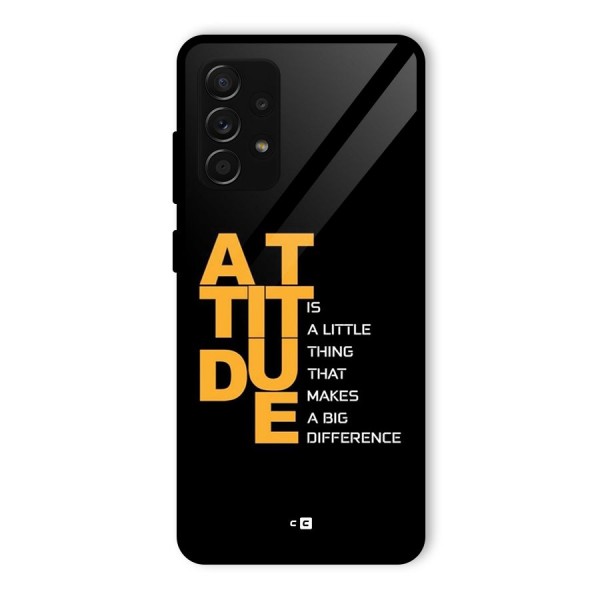 Attitude Difference Glass Back Case for Galaxy A53 5G