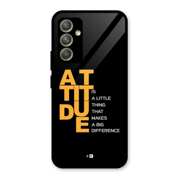 Attitude Difference Glass Back Case for Galaxy A54