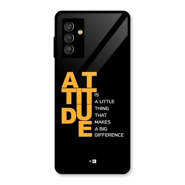 Attitude Difference Glass Back Case for Galaxy M13