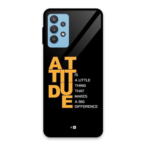 Attitude Difference Glass Back Case for Galaxy M32 5G