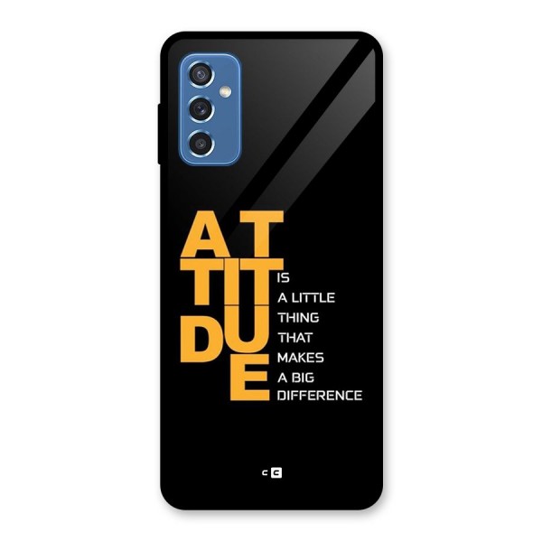 Attitude Difference Glass Back Case for Galaxy M52 5G