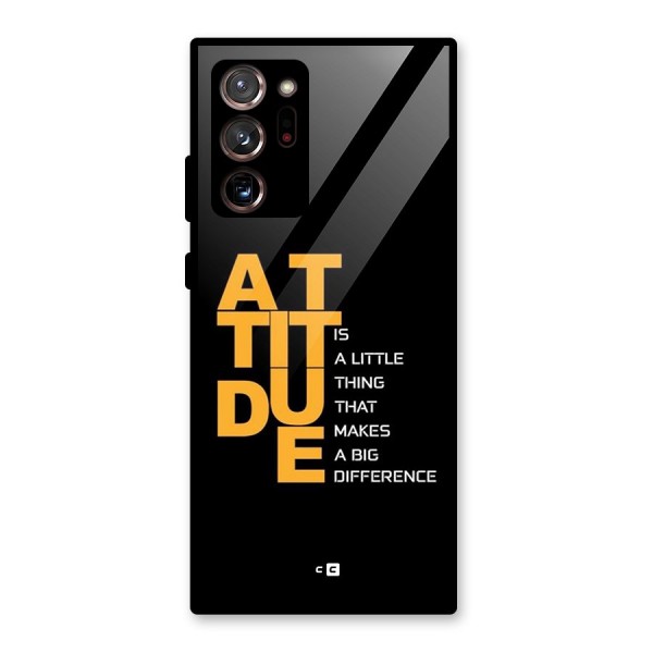 Attitude Difference Glass Back Case for Galaxy Note 20 Ultra