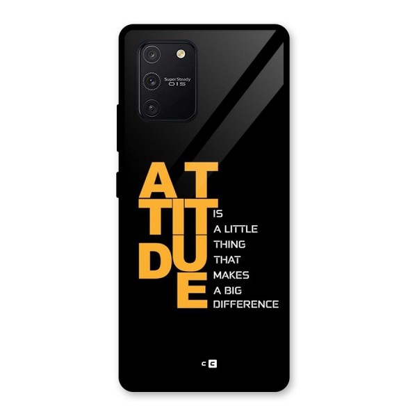 Attitude Difference Glass Back Case for Galaxy S10 Lite