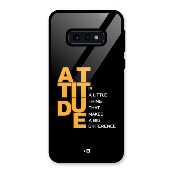 Attitude Difference Glass Back Case for Galaxy S10e