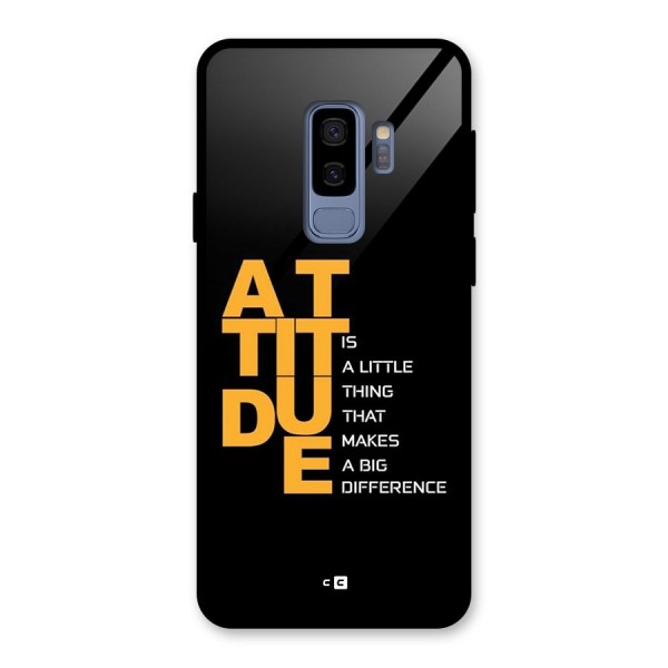 Attitude Difference Glass Back Case for Galaxy S9 Plus