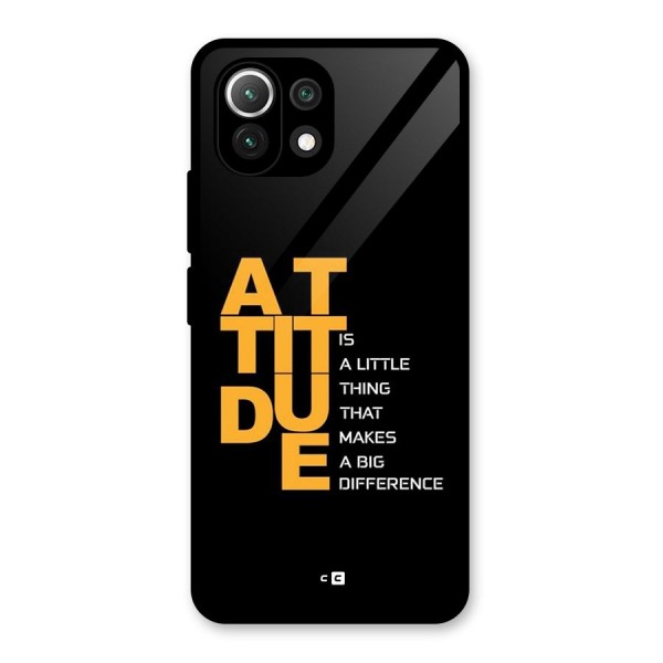 Attitude Difference Glass Back Case for Mi 11 Lite