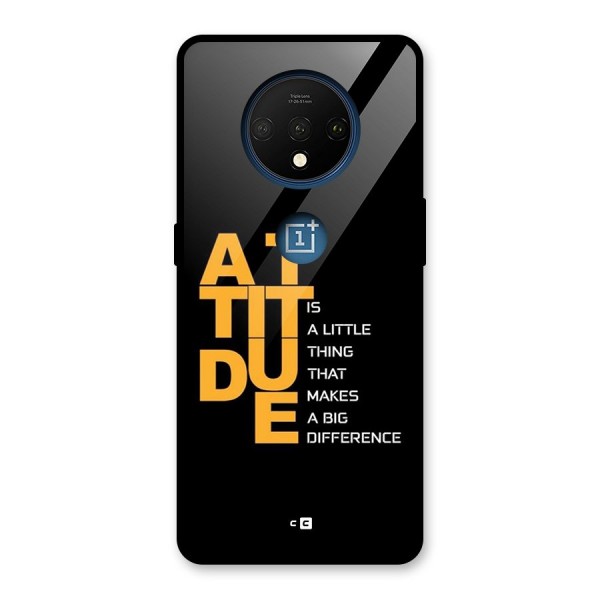 Attitude Difference Glass Back Case for OnePlus 7T