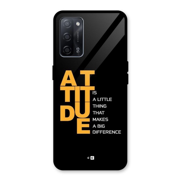 Attitude Difference Glass Back Case for Oppo A53s 5G