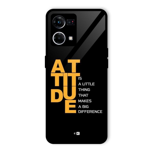 Attitude Difference Glass Back Case for Oppo F21 Pro 4G