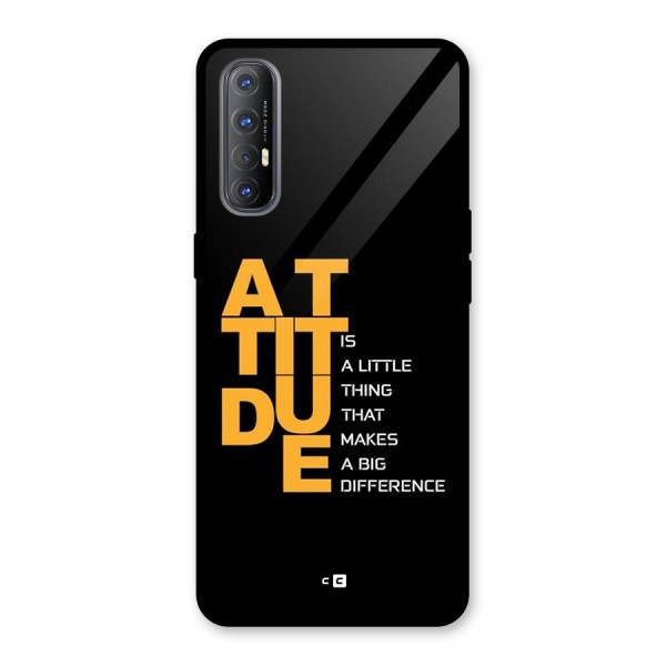 Attitude Difference Glass Back Case for Oppo Reno3 Pro