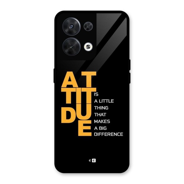 Attitude Difference Glass Back Case for Oppo Reno8 5G