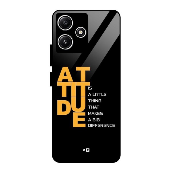 Attitude Difference Glass Back Case for Poco M6 Pro