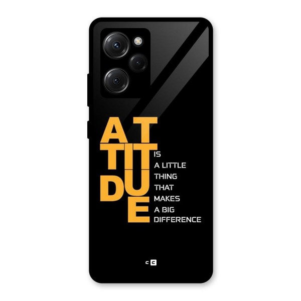 Attitude Difference Glass Back Case for Poco X5 Pro