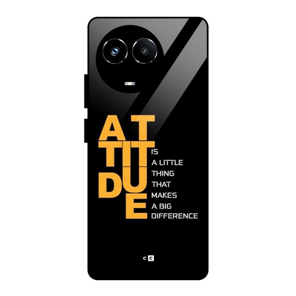 Attitude Difference Glass Back Case for Realme Narzo 60X