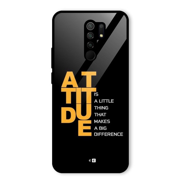 Attitude Difference Glass Back Case for Redmi 9 Prime