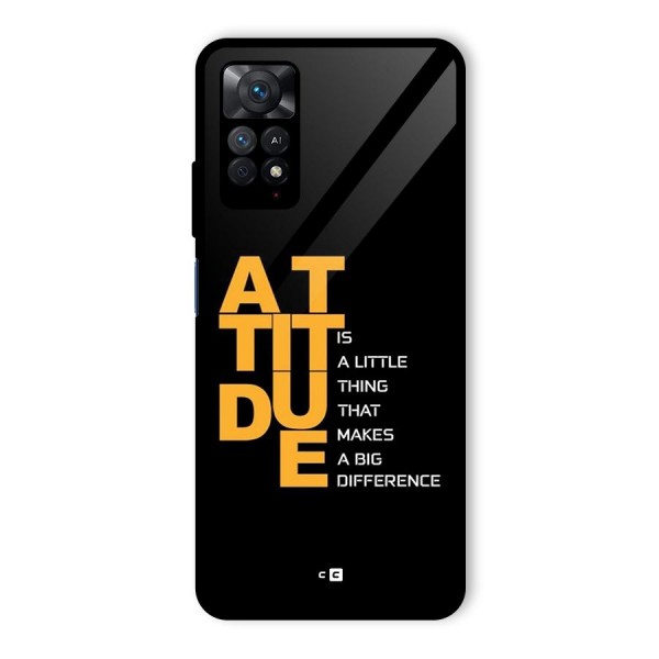 Attitude Difference Glass Back Case for Redmi Note 11 Pro