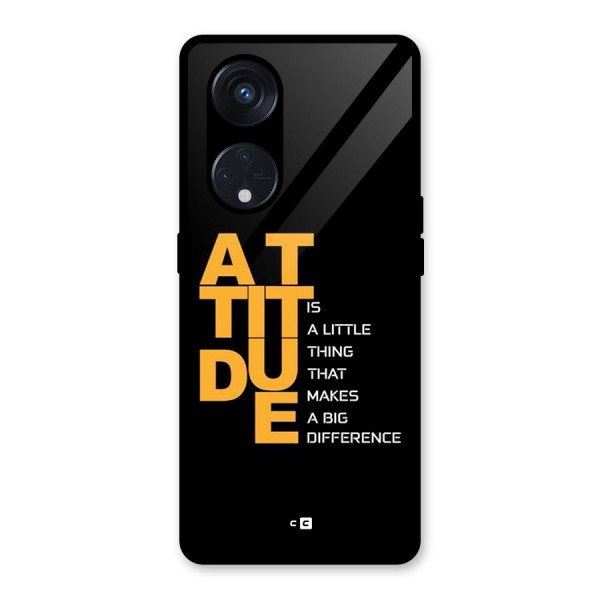 Attitude Difference Glass Back Case for Reno8 T 5G