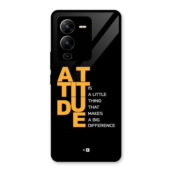 Attitude Difference Glass Back Case for Vivo V25 Pro