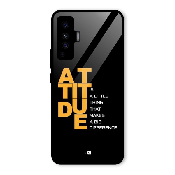 Attitude Difference Glass Back Case for Vivo X50