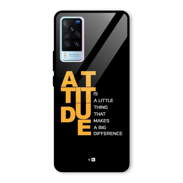 Attitude Difference Glass Back Case for Vivo X60