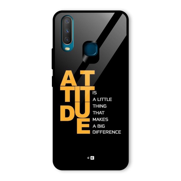 Attitude Difference Glass Back Case for Vivo Y17