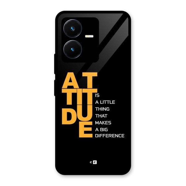 Attitude Difference Glass Back Case for Vivo Y22