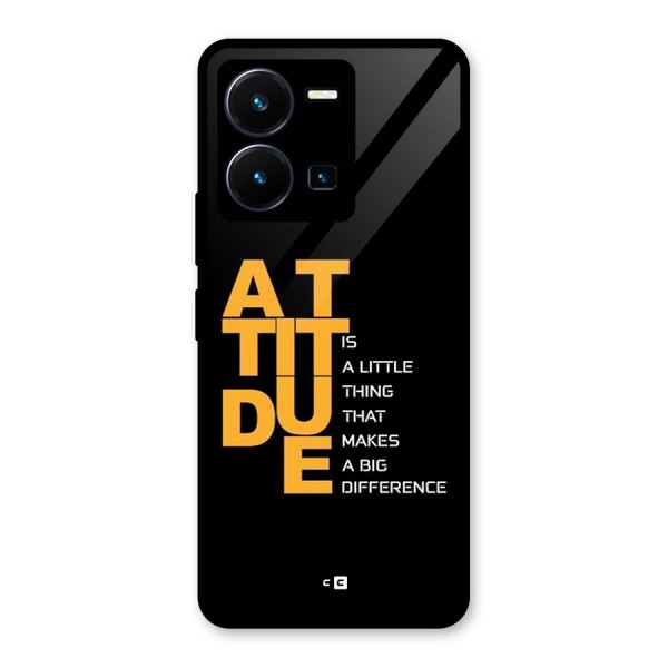 Attitude Difference Glass Back Case for Vivo Y35