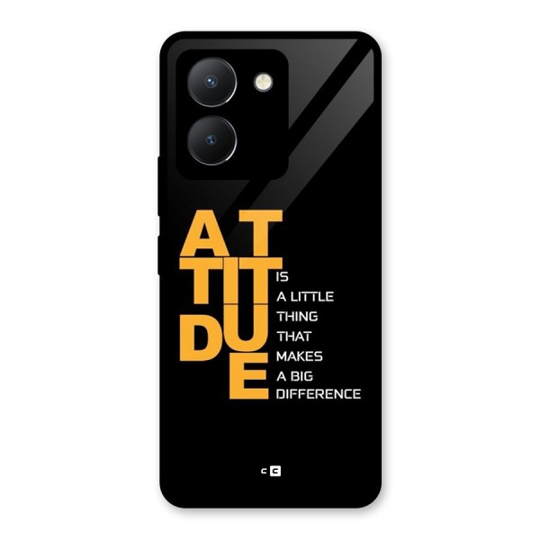 Attitude Difference Glass Back Case for Vivo Y36