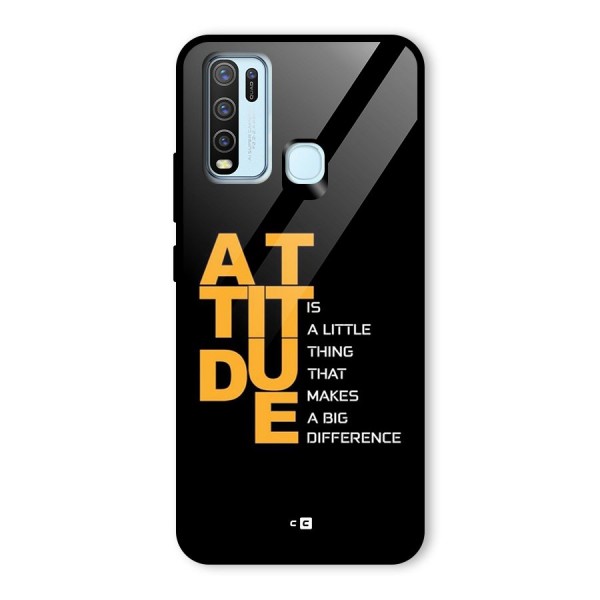 Attitude Difference Glass Back Case for Vivo Y50