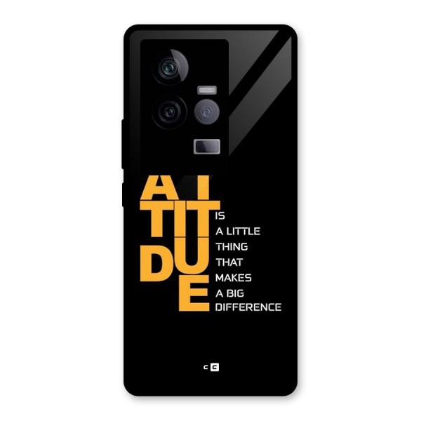 Attitude Difference Glass Back Case for Vivo iQOO 11 5G