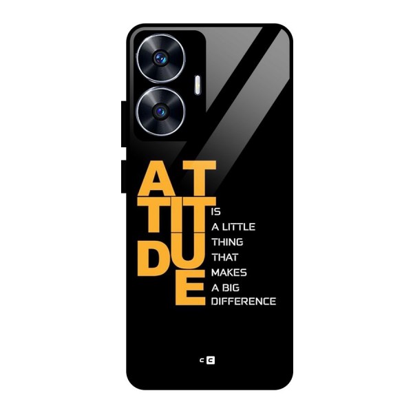 Attitude Difference Glass Back Case for realme C55