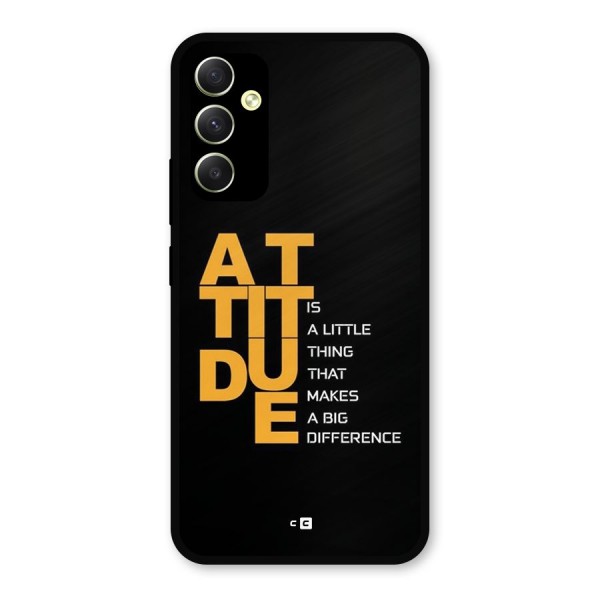 Attitude Difference Metal Back Case for Galaxy A34