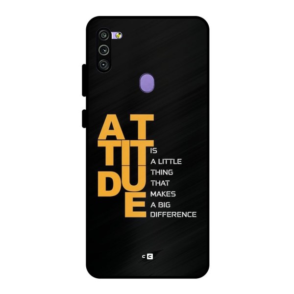 Attitude Difference Metal Back Case for Galaxy M11