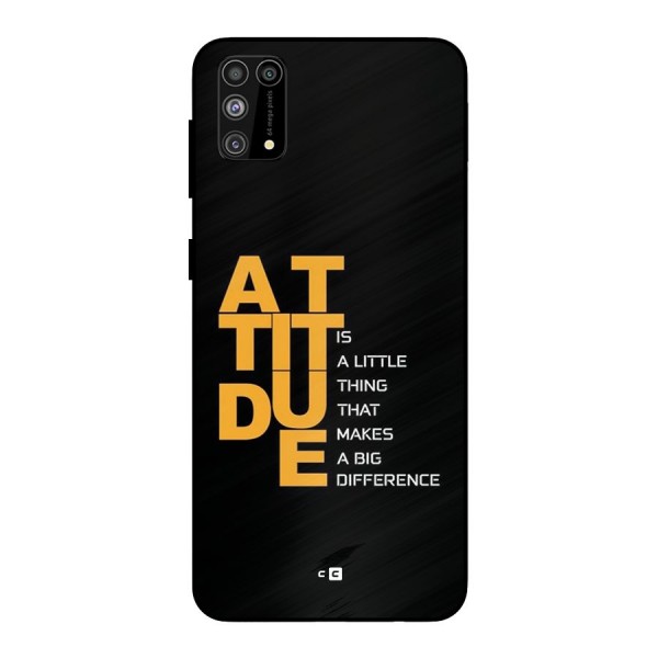 Attitude Difference Metal Back Case for Galaxy M31