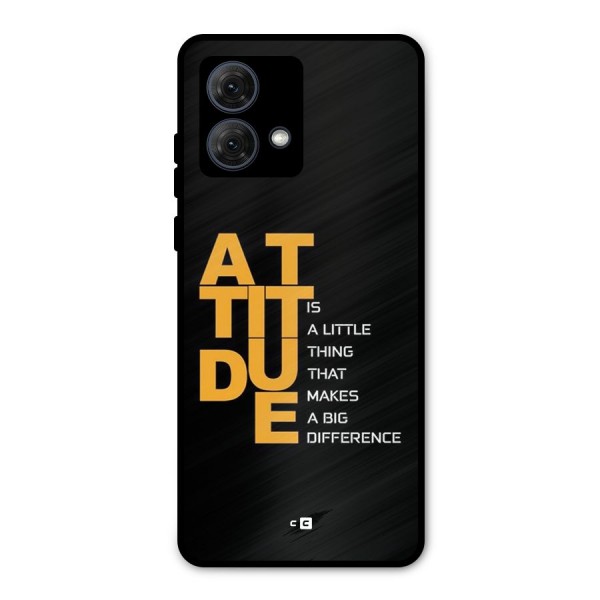 Attitude Difference Metal Back Case for Moto G84