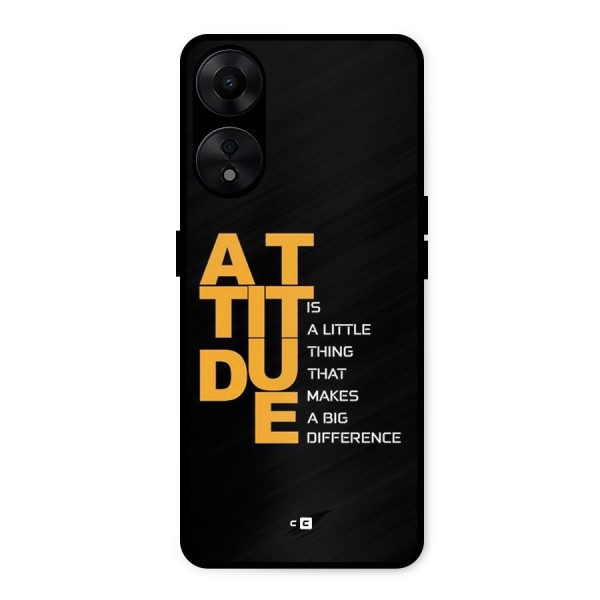 Attitude Difference Metal Back Case for Oppo A78 5G