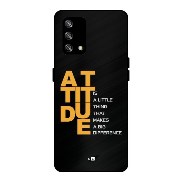 Attitude Difference Metal Back Case for Oppo F19s