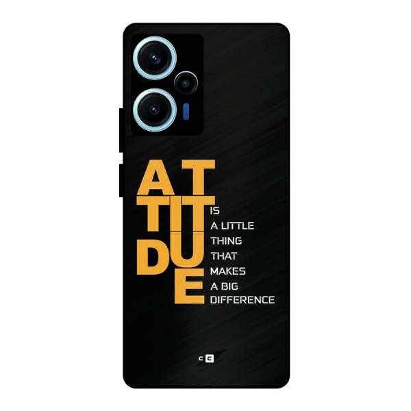 Attitude Difference Metal Back Case for Poco F5