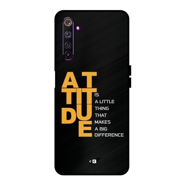 Attitude Difference Metal Back Case for Realme 6 Pro