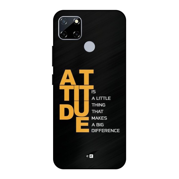 Attitude Difference Metal Back Case for Realme Narzo 30A