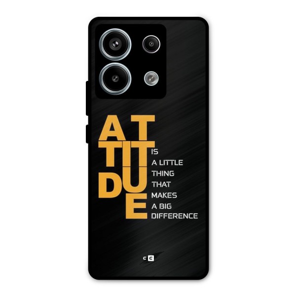 Attitude Difference Metal Back Case for Redmi Note 13 Pro 5G