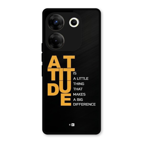 Attitude Difference Metal Back Case for Tecno Camon 20