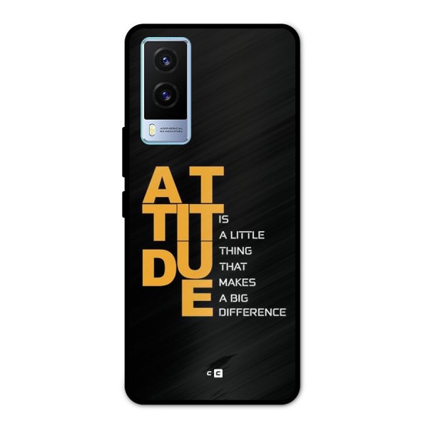 Attitude Difference Metal Back Case for Vivo V21e 5G