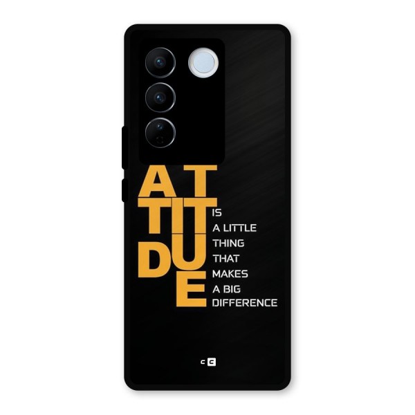 Attitude Difference Metal Back Case for Vivo V27 Pro